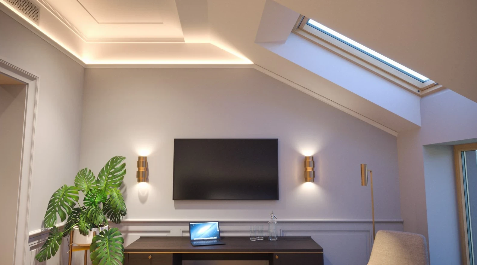 Делюкс на мансардном этаже Делюкс на мансардном этаже